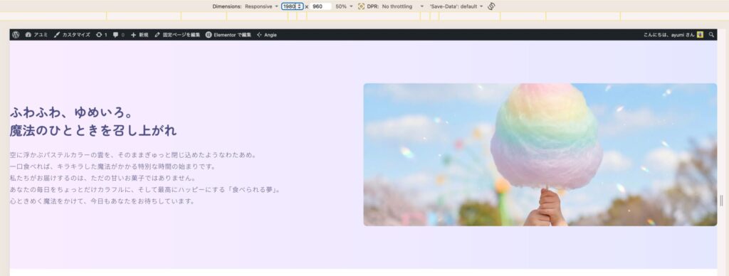 コンテナ全幅の時